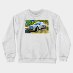 Renault Megane RS Cartoon Drawing Action Print Crewneck Sweatshirt